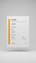 Plantilla CV minimalista editable