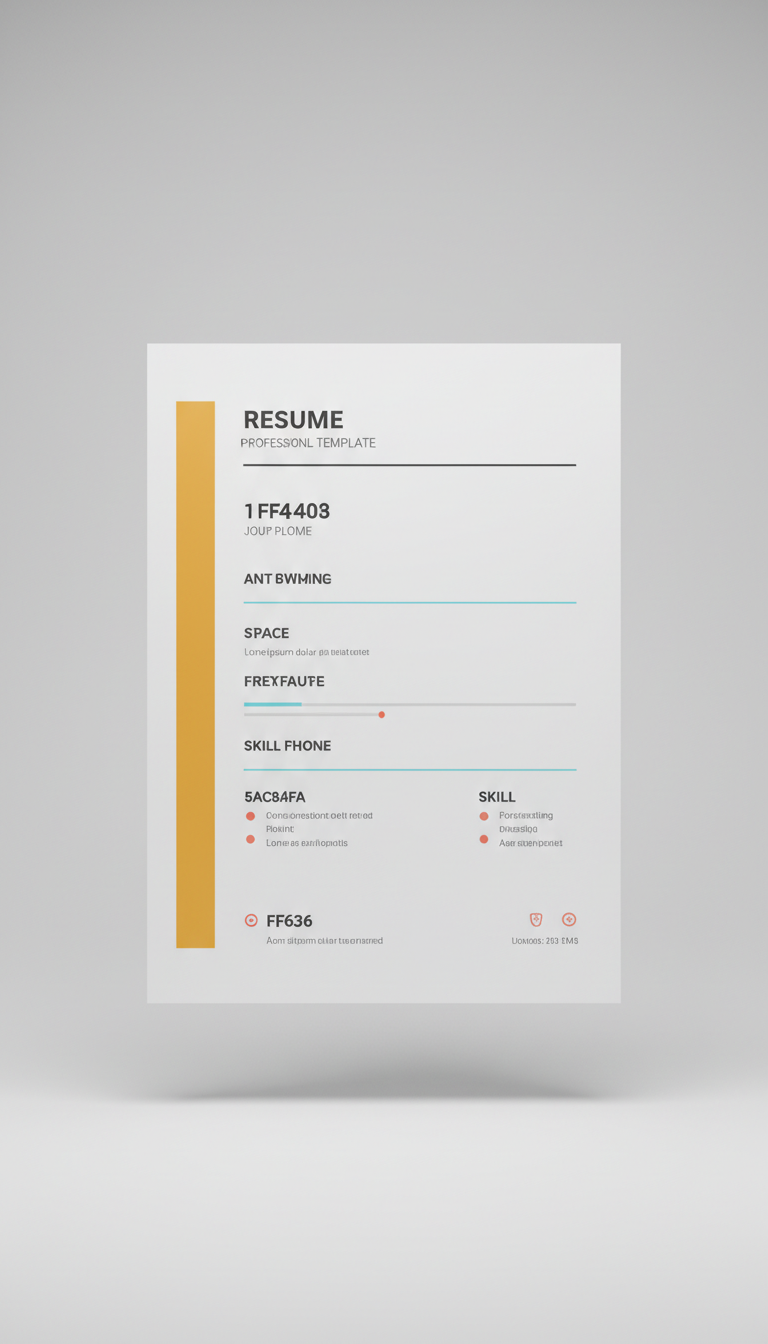 Plantilla CV minimalista editable