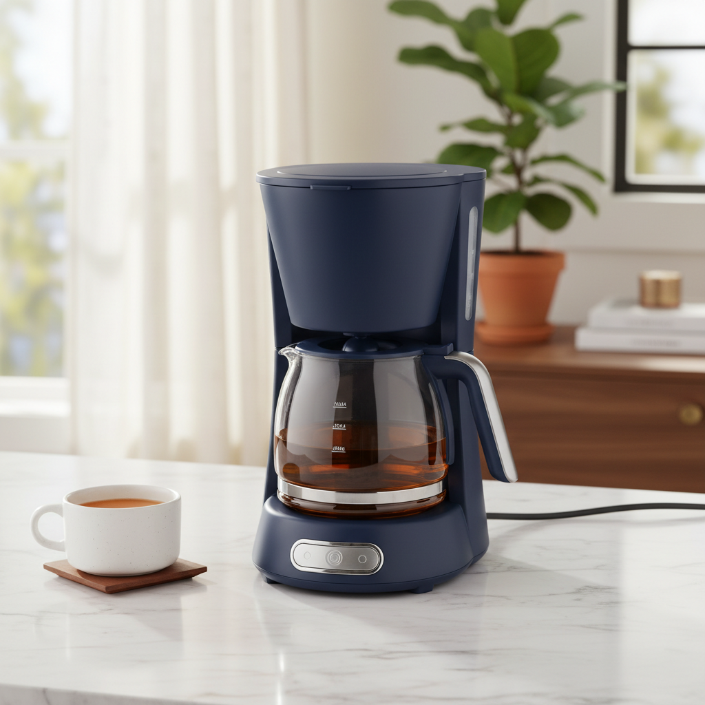Cafetera Térmica Azul Marino